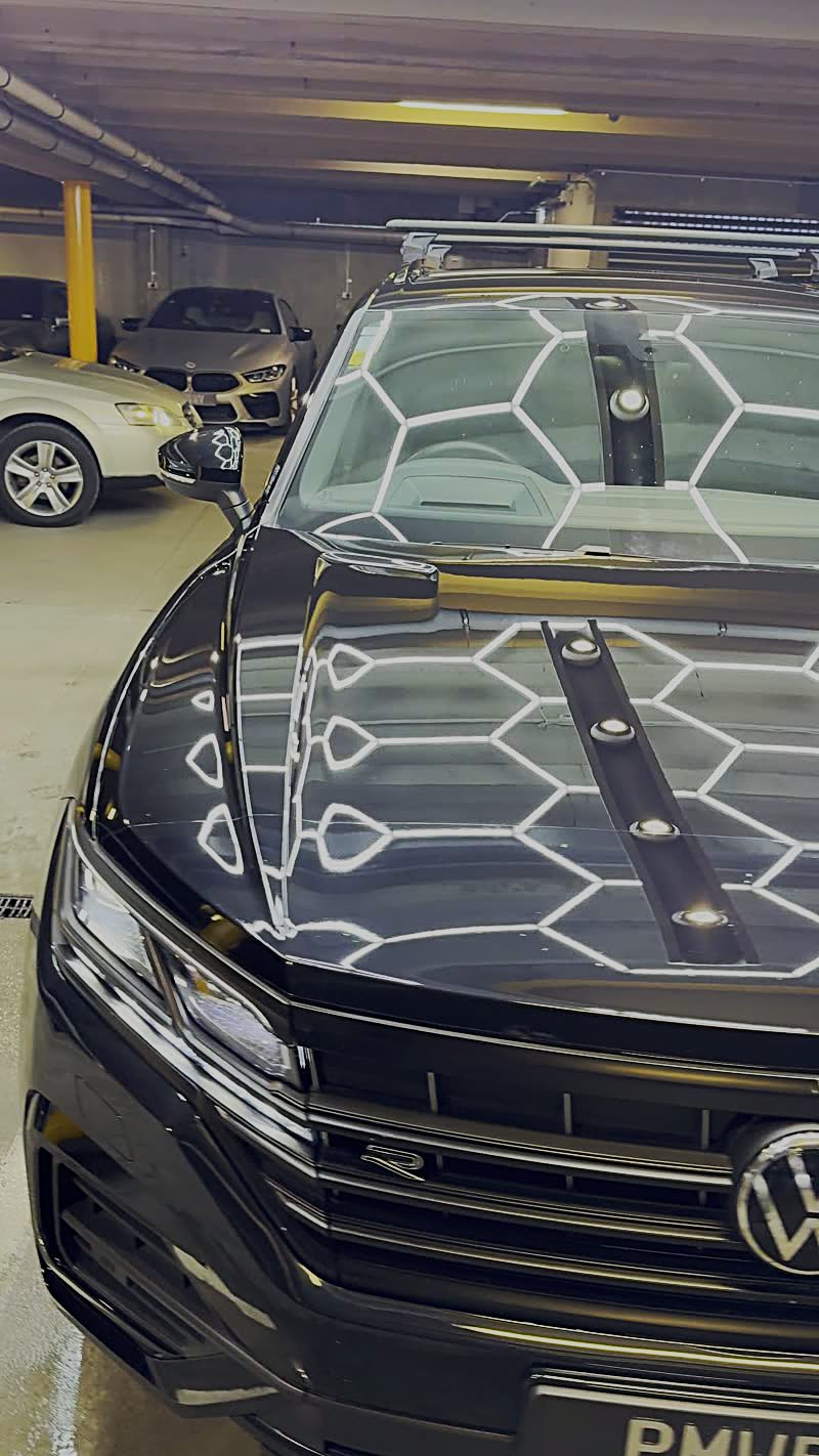Ceramic coated vehicle - water beading on bonnet
