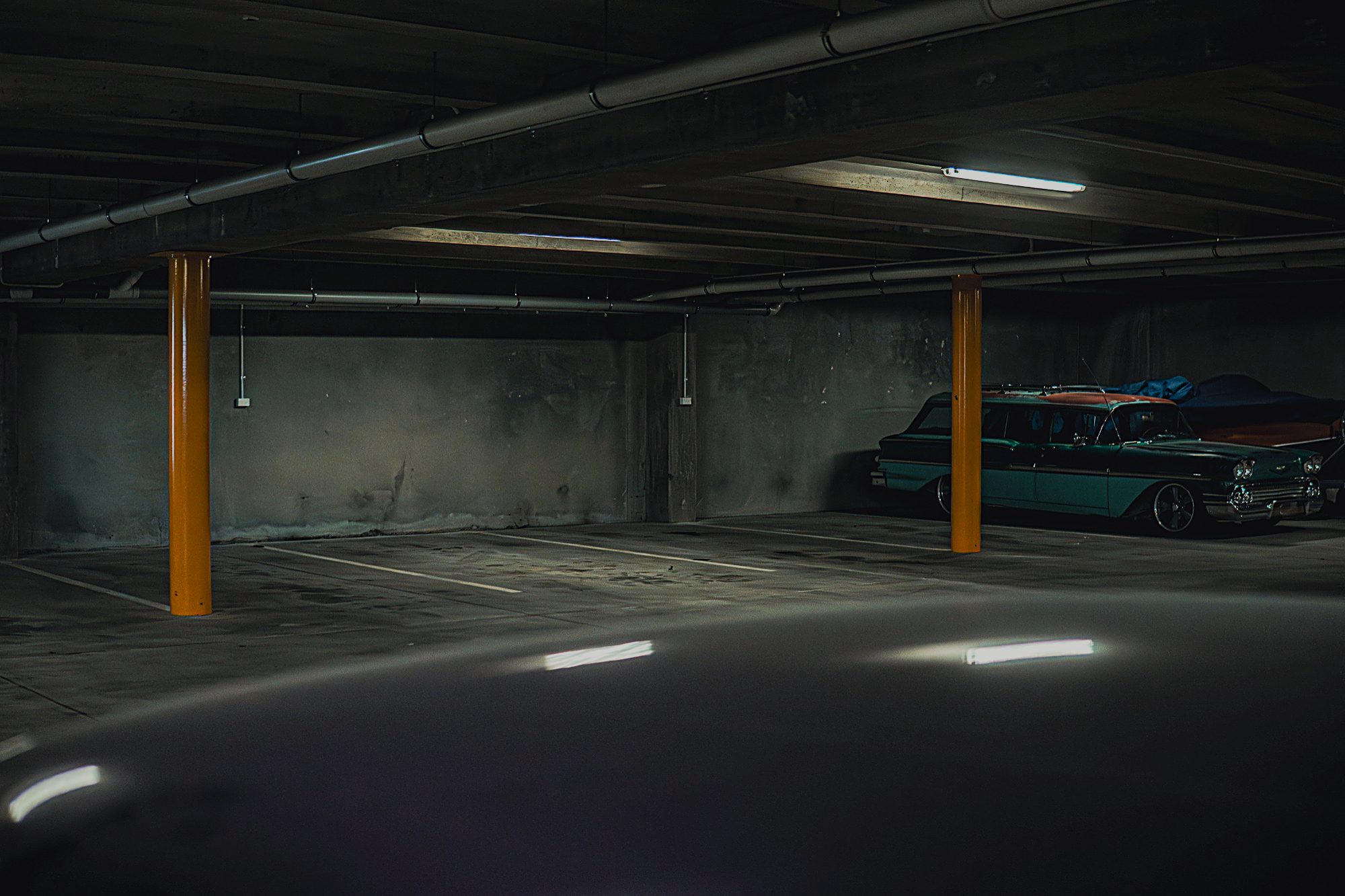 Available storage bays - room for your vehicle